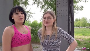GERMAN SCOUT – TWO CANDID GIRLS FROM BERLIN I FIRST FFM THREESOME AT REAL PICKUP SEX