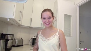 GERMAN SCOUT – 19 JAHRE ALTE MIA NACH DER UNI IN ARSCH GEFICKT BEI CASTING