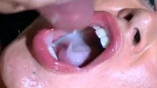 Kimberley Sexy Brunette Cheerleader Bukkake