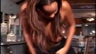 Black cheerleader fucked by white guy