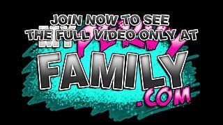 MILF Tutors Big Tit Step-Daughter Into Threesome Orgasm