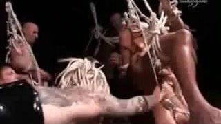 Pierced and tattooed goth orgy Emo sluts fucked hard