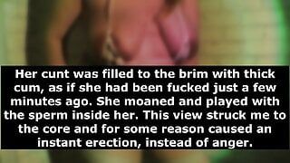 My young big boobed wife got turned into creampie-addicted, pregnant and lactating hucow – Part 1-Captions –  Milky Mari