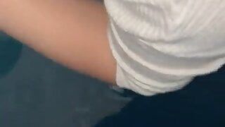 She gives a great blowjob in the field