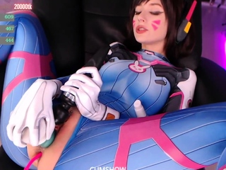 Stacked brunette goes solo toys and masturbation