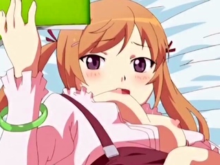 Hentai redhead gives blowjob and having sex