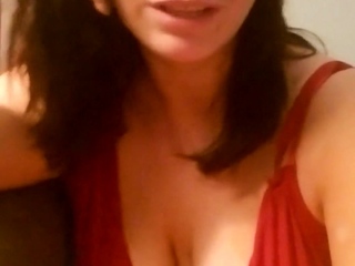 Busty brunette anal solo masturbation